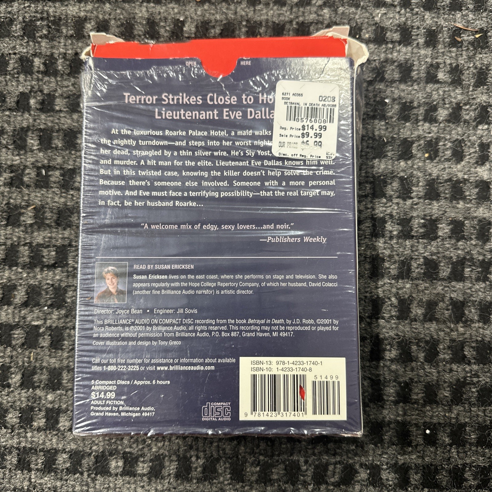 Betrayal in Death Abridged Audiobook CD