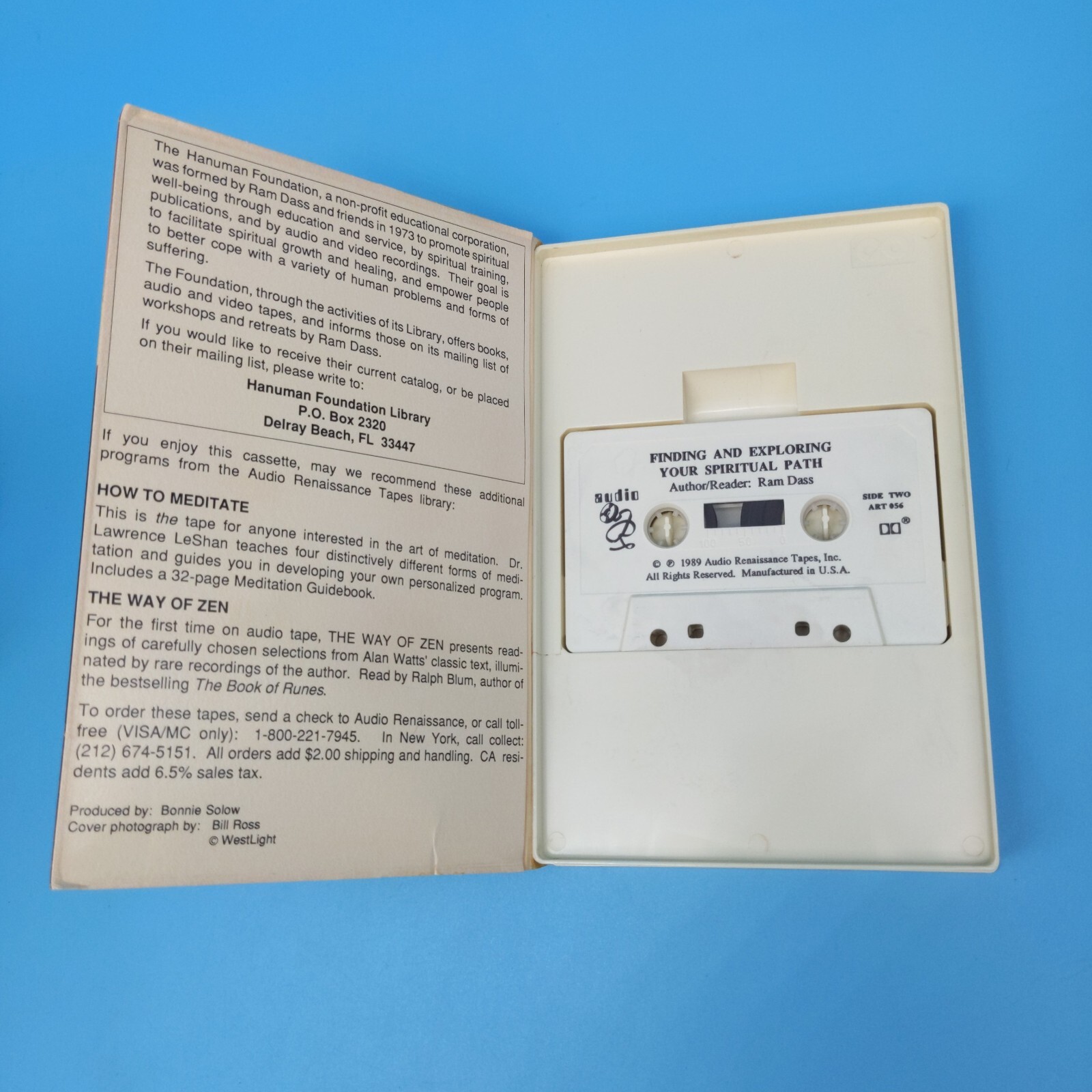 Finding And Exploring Your Spiritual Path Ram Dass Cassette Tape 90 Minutes RARE