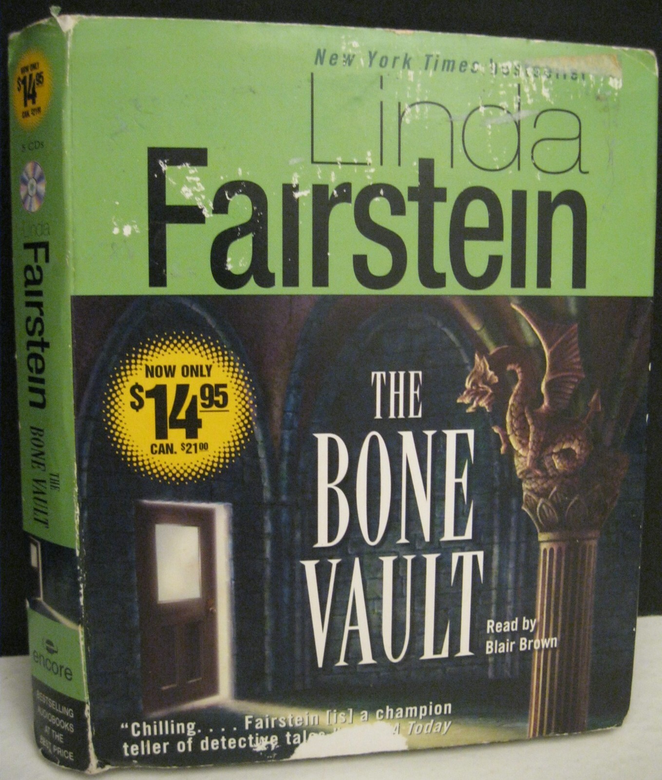 THE BONE VAULT BY LINDA FAIRSTEIN AUDIO BOOK ON 5 CDS APPROXIMATELY 5.5 HOURS