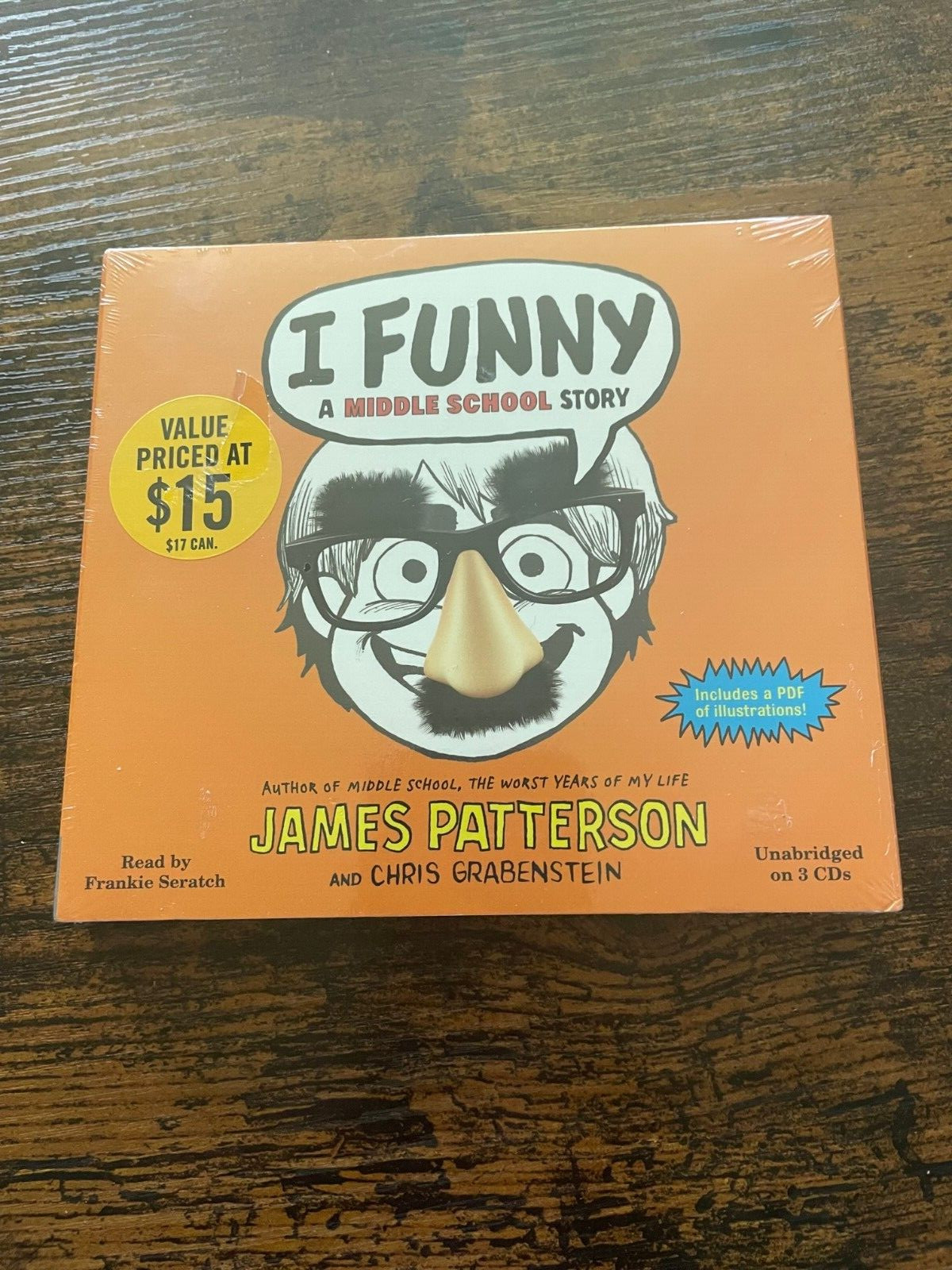 I Funny: A Middle School Story Audiobook CD James Patterson Sealed