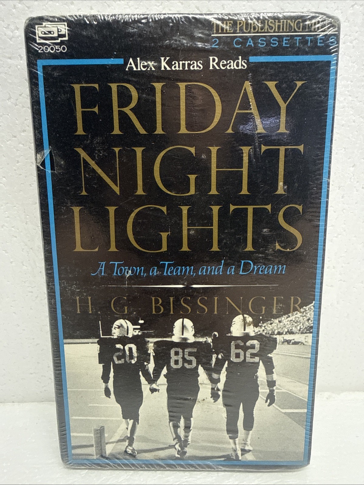 Friday Night Lights by H. G. Bissinger 2 Cassette, Abridged Audiobook, Rare 1991