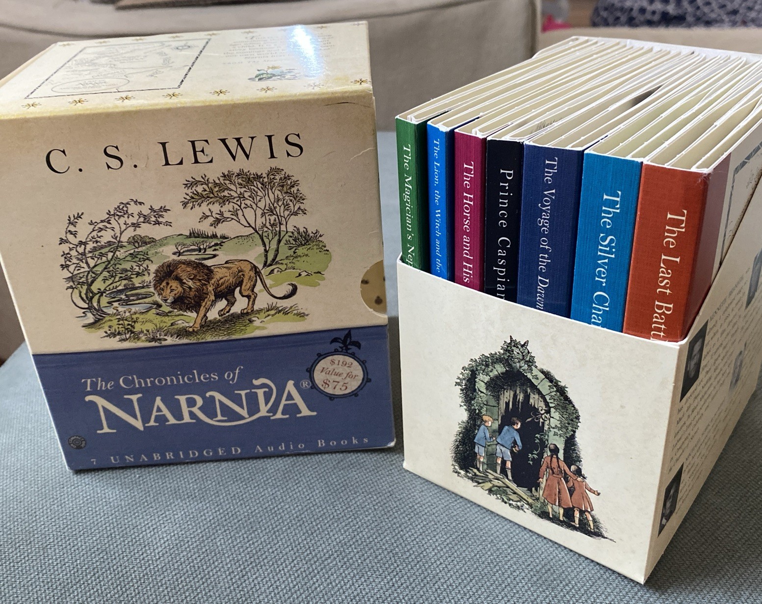 The Chronicles of Narnia 7 Unabridged Audio books CD Box Set 31 CDs CS Lewis CPT