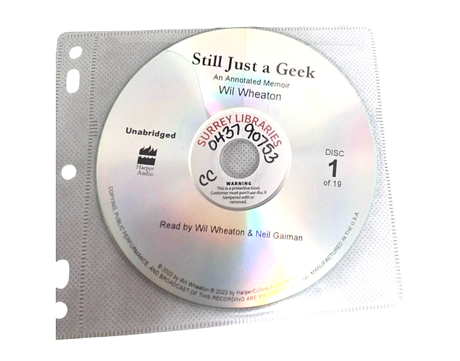 Still Just A Geek Wil Wheaton Harper Audio 19 CD Audiobook Set Ex-Library