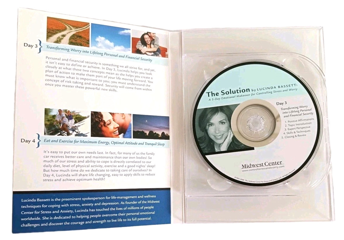 The Solution By Lucinda Bassett: 5-Day Emotional Makeover Controlling Stress CDs