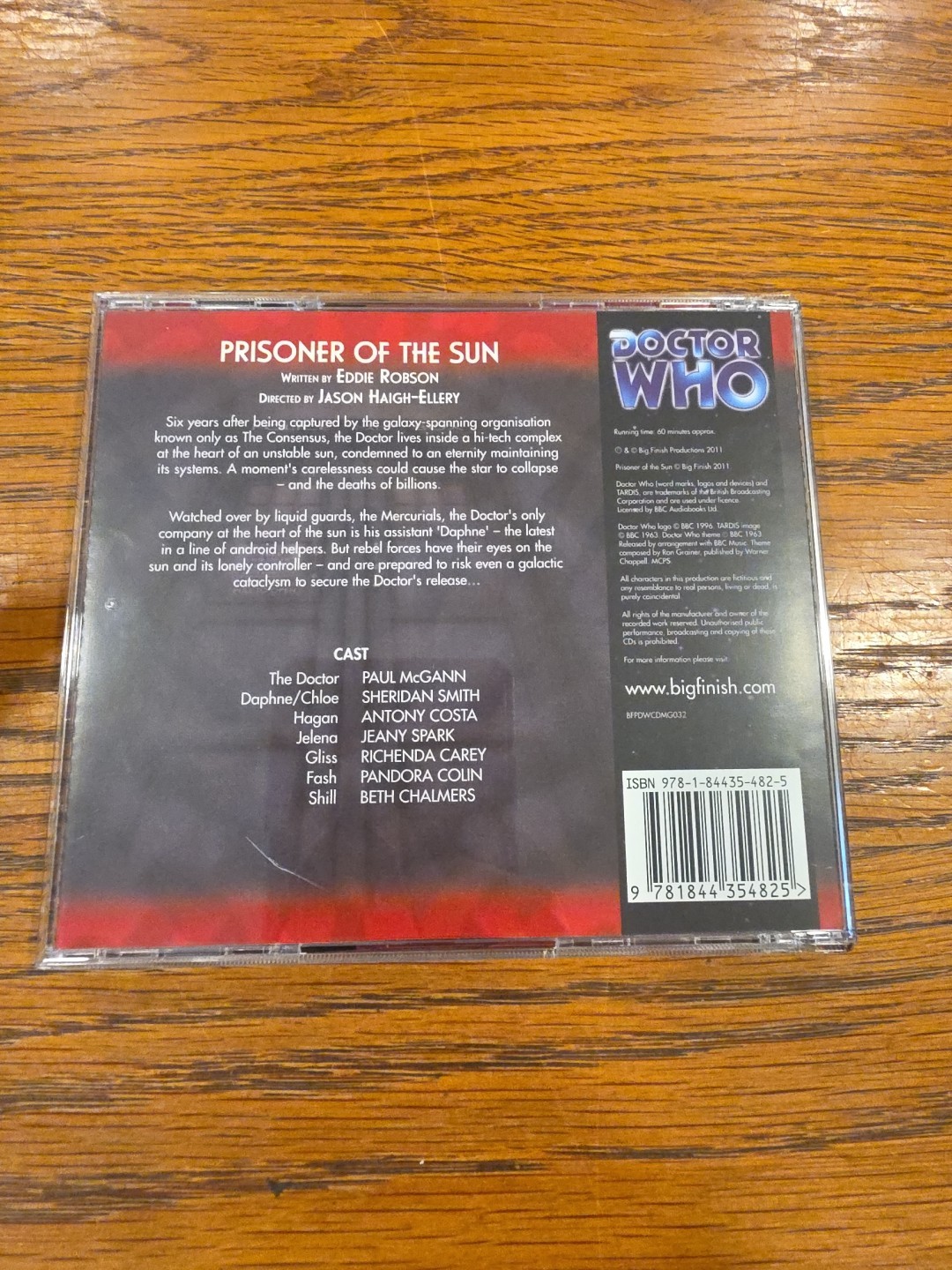 Doctor Who Prisoner Of The Sun Eddie Robson CD Audiobook 2011 Paul McGann