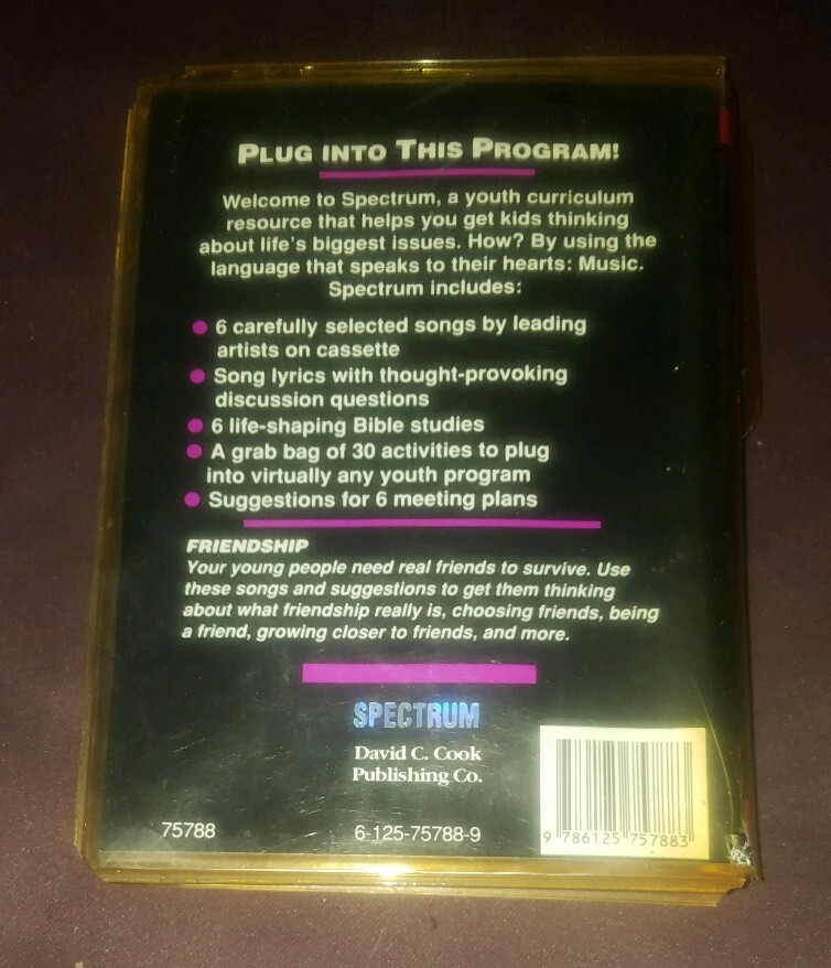 Spectrum Friendship Music-Based Youth Curriculum cassette w/ booklet religious
