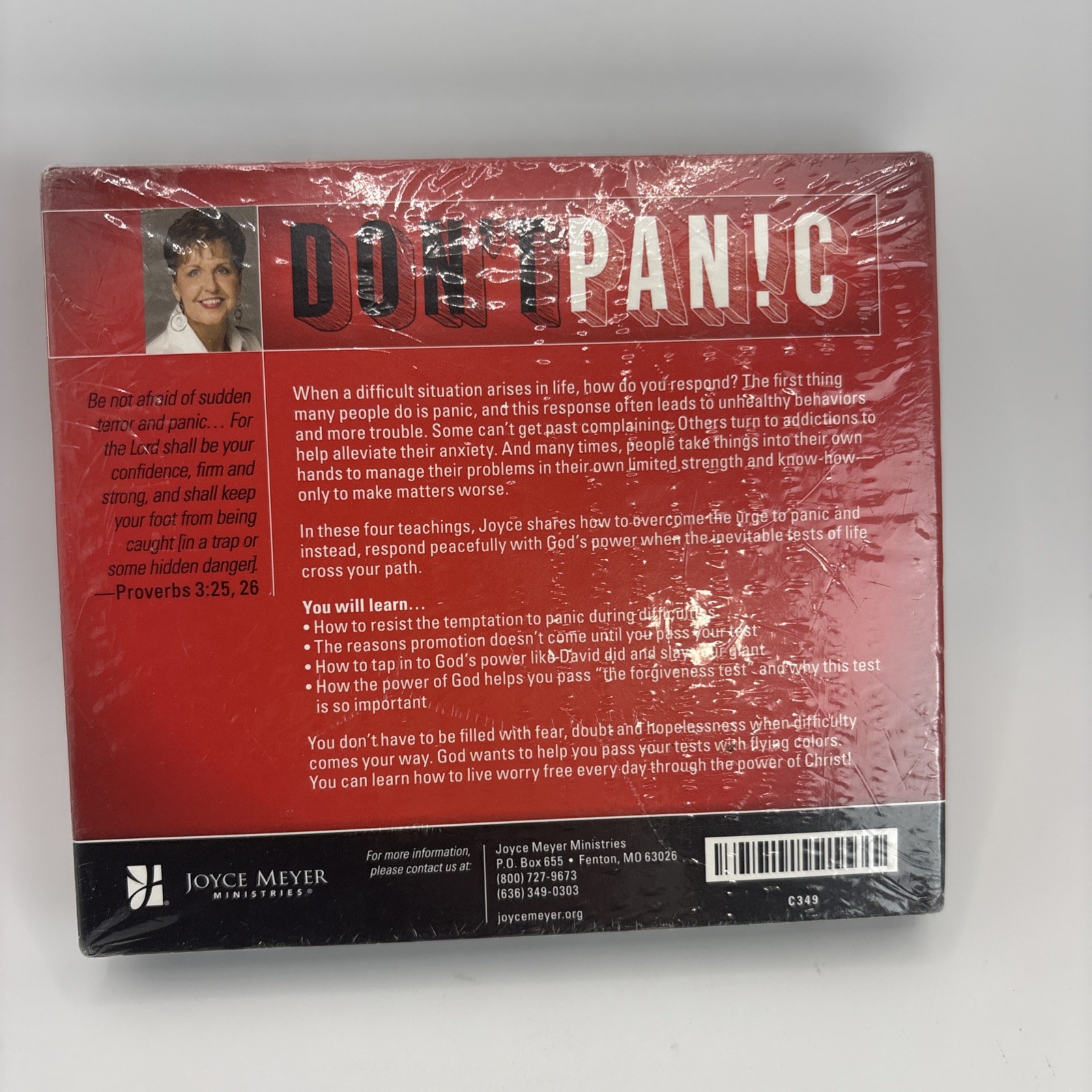 JOYCE MEYER DONT PANIC AUDIO BOOK CD JOYCE MEYER MINISTRIES RELIGION SEALED