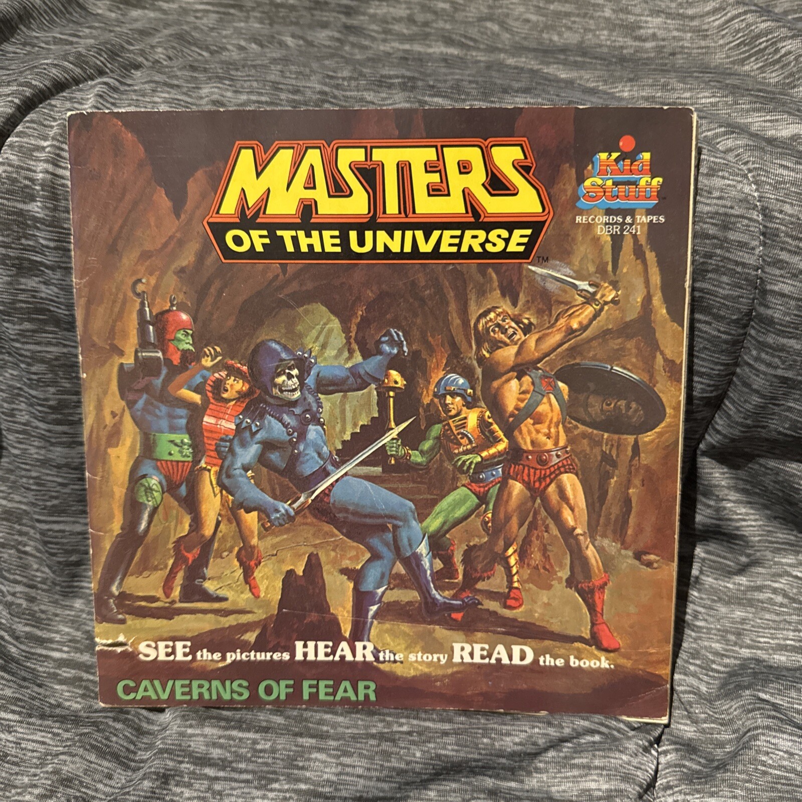 1984 Masters Of The Universe Caverns Of Fear Book vtg he-man NO RECORD