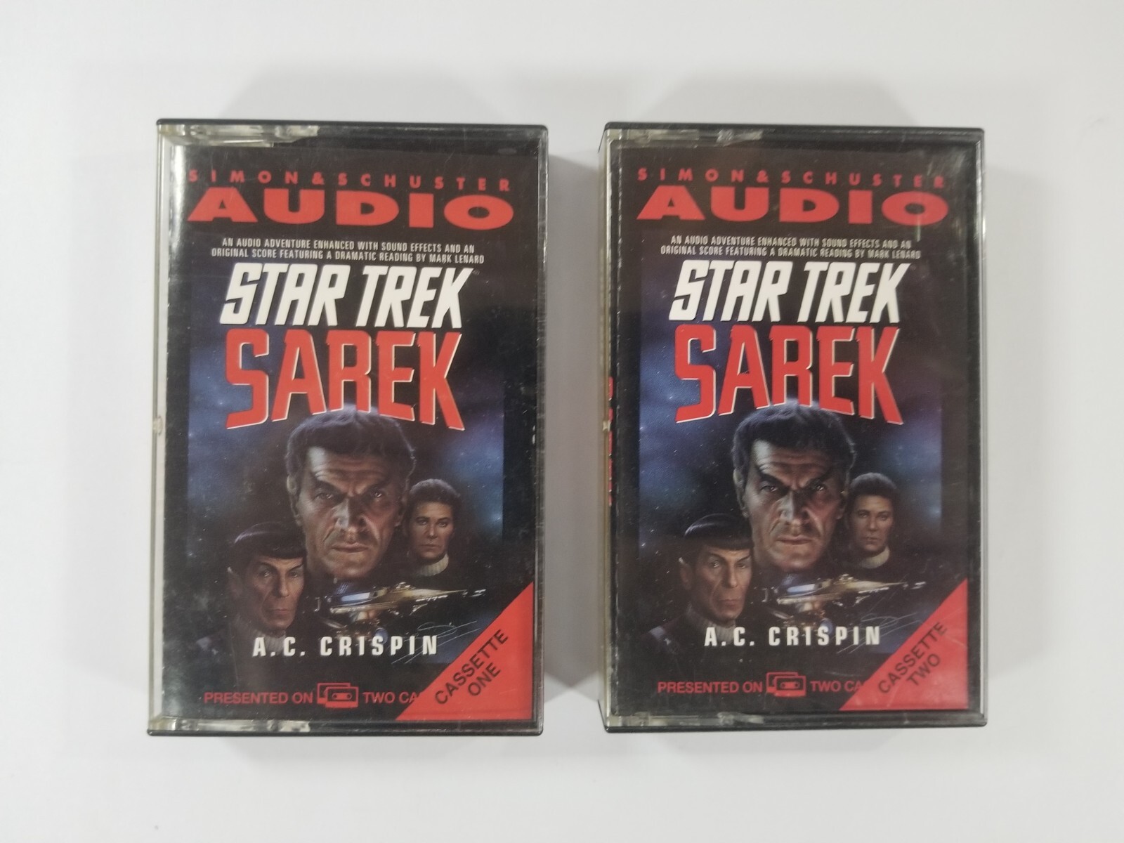 SIMON & SCHUSTER AUDIO STAR TREK SAREK 1994 A.C. CRISPIN AUDIO CASSETTES