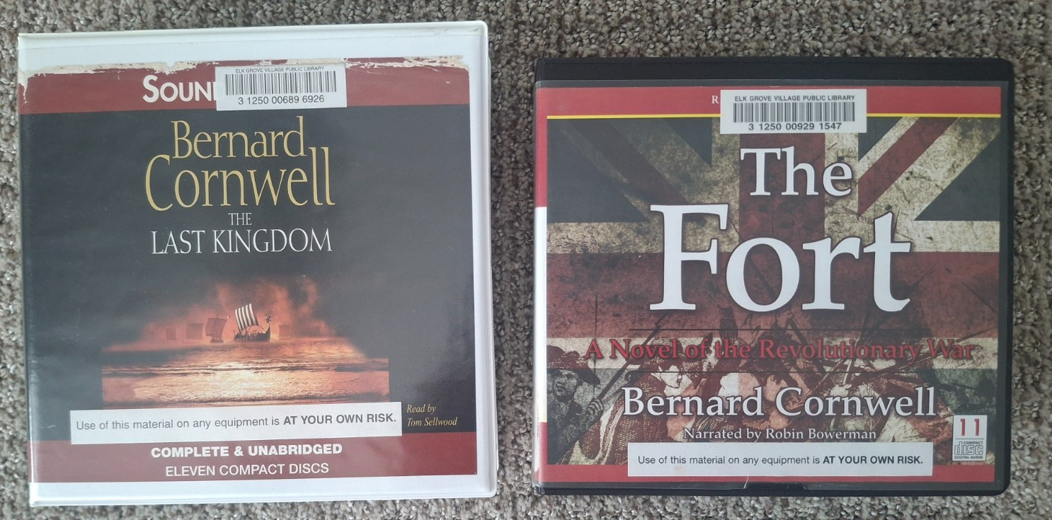 Bernard Cornwell Lot of 2 Audiobook Books on CDs Unabridged Historical Military