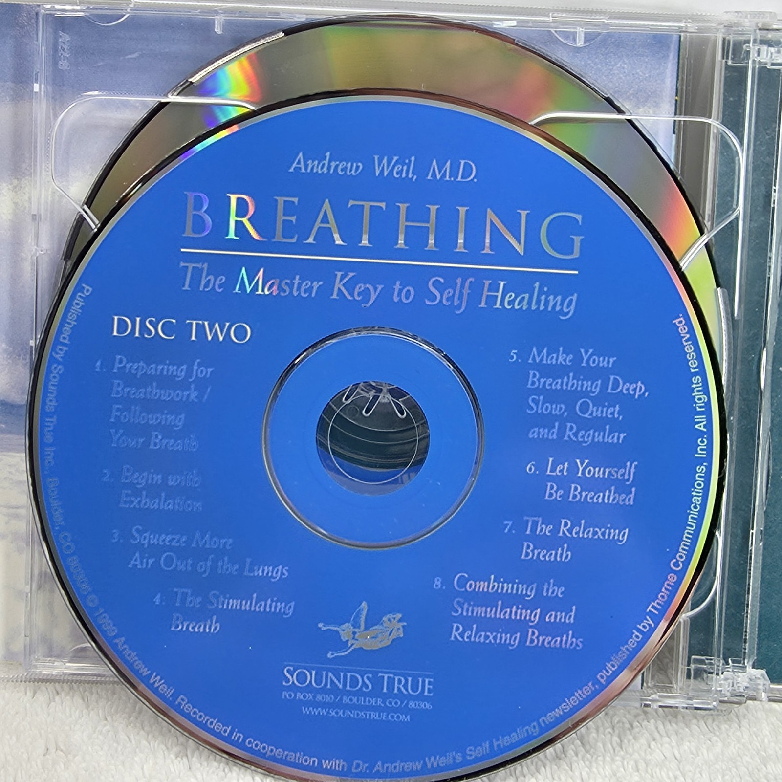 Andrew Weil M.D. Breathing: The Master Key to Self Healing 2 CD Set Mind & Body