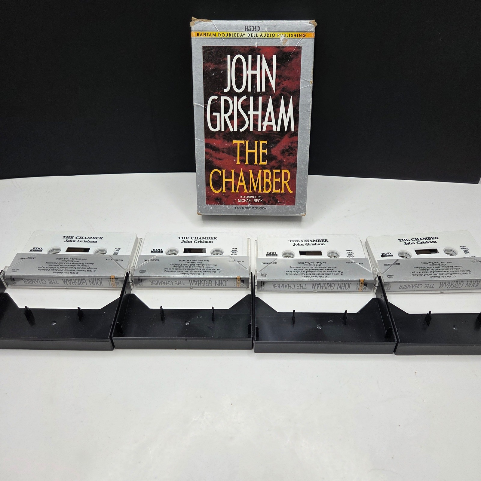 John Grisham The Chamber Audiobook 4 Cassette Tape Set 1994 VTG Legal Thriller