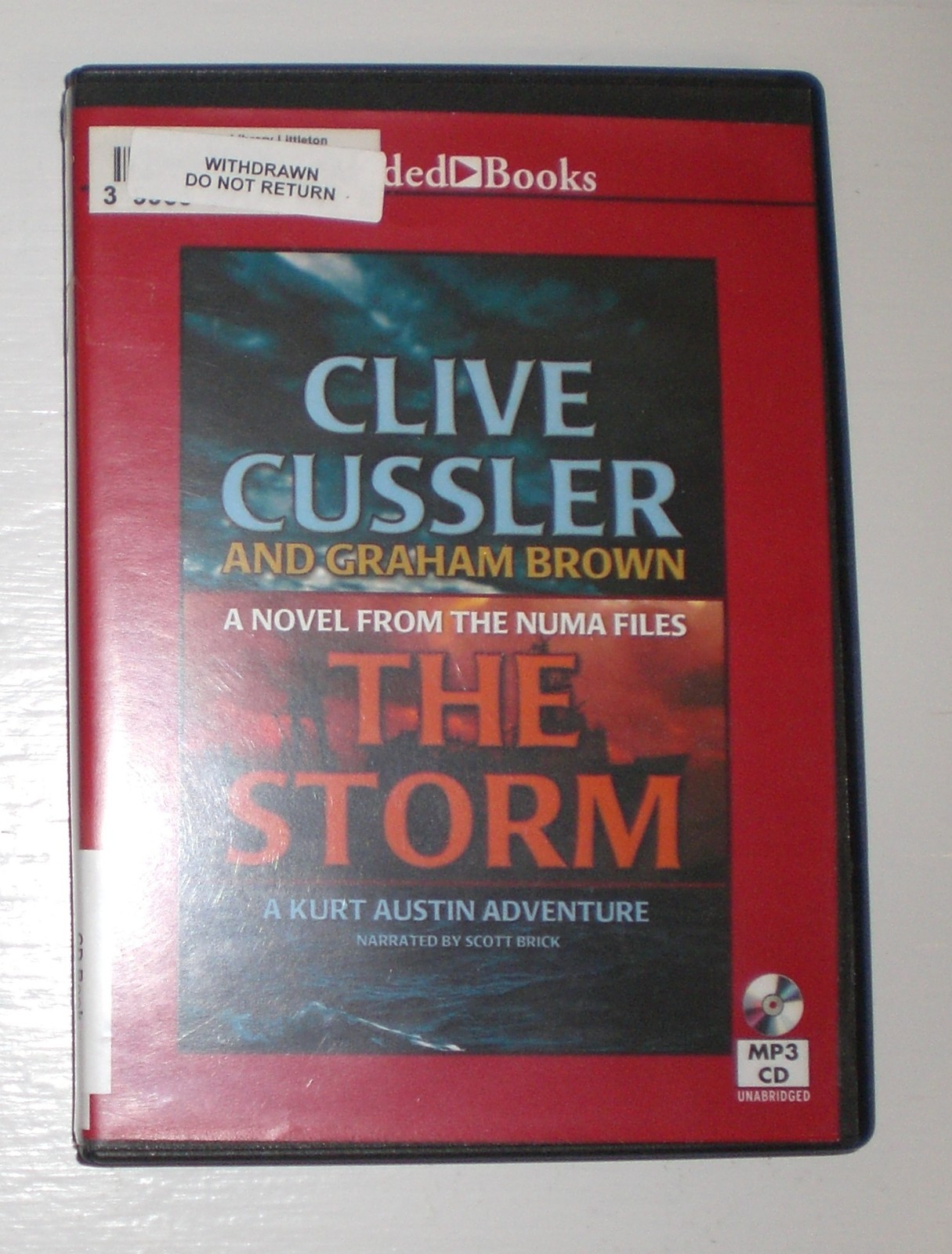 The Numa Files 10 The Storm by Clive Cussler & Graham Brown — MP3-CD audiobook