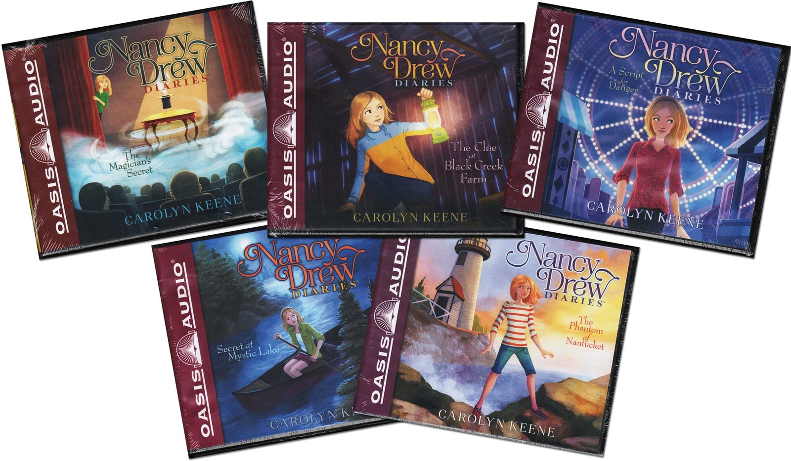 New 5 Nancy Drew Diaries Audiobook Sets 6 7 8 9 10 Carolyn Keene Unabridged CDs