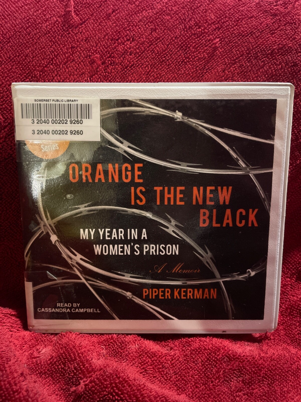Shelf203 Audiobook~Orange is the new black-piper Kerman- unabridged- 10 CDs