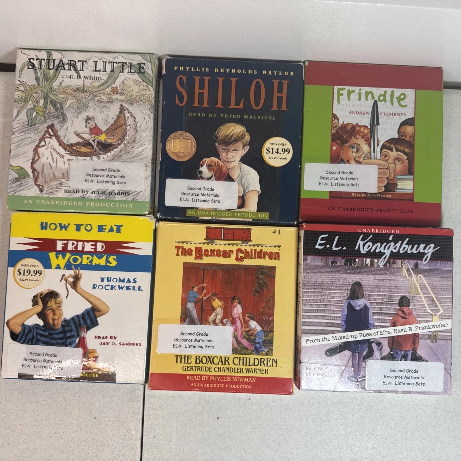 Set Of 6 Books On CD, Second Grade Listening Sets