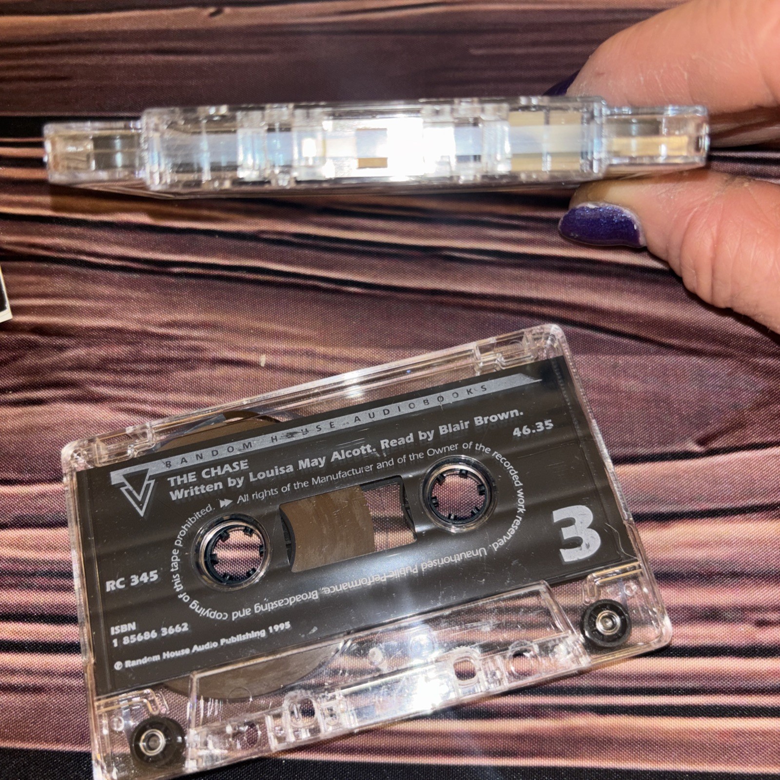 The Chase by Louisa May Alcott Cassette Tape Audiobook Read By Blair Brown 1995