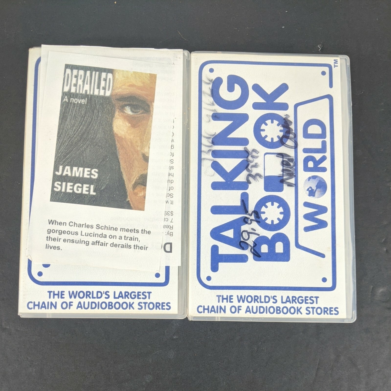 Derailed Audiobook by James Siegel On Cassette Tape Flaws on Case
