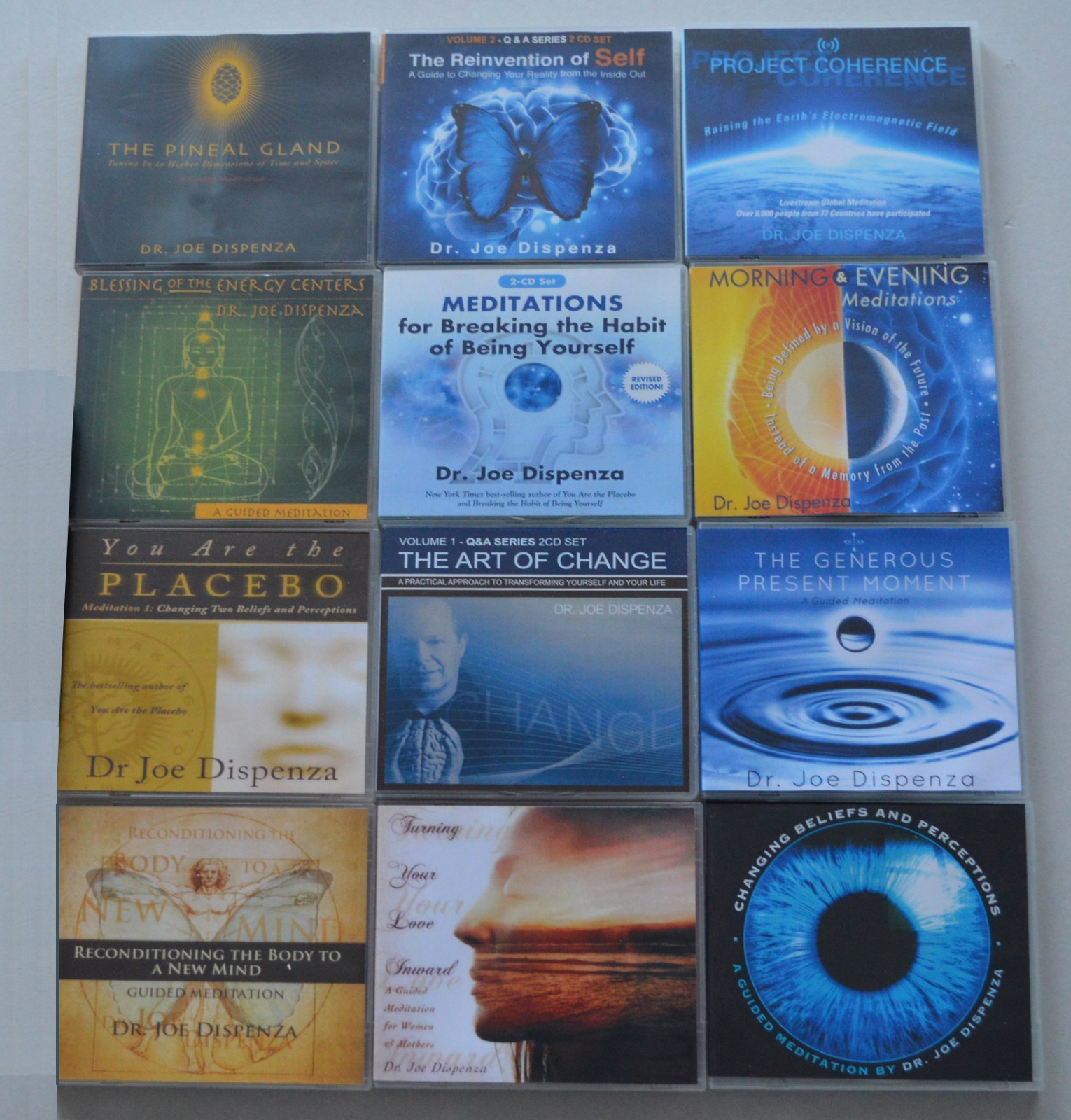Joblot #1 Bundle — of 12 Dr Joe Dispenza — Audiobook Titles — Containing 14 CDs