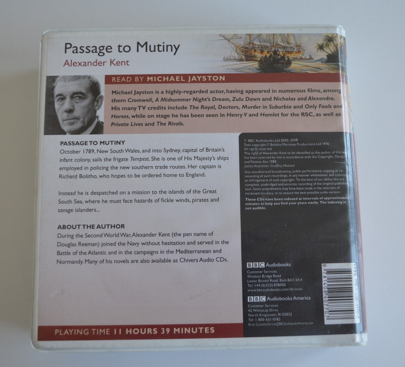 Passage to Mutiny — Alexander Kent — Unabridged Audiobook — 10CDs — Chivers