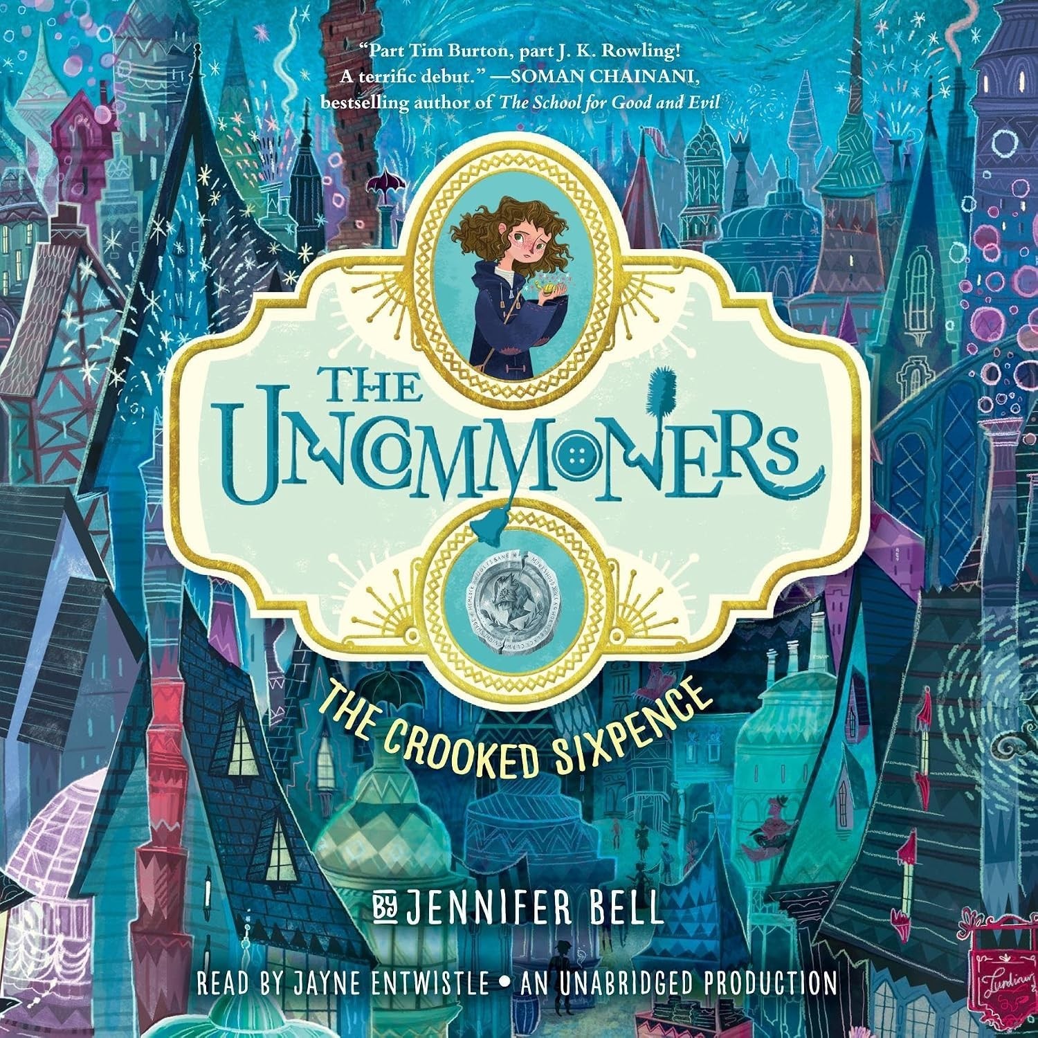 GOOD The Uncommoners #1: The Crooked Sixpence by Jennifer Bell 8 CD’s