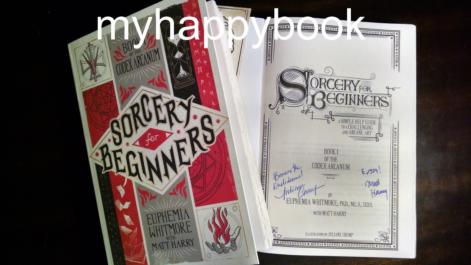 SIGNED Sorcery for Beginners by Matt Harry and Juliane Crump, new, autographed