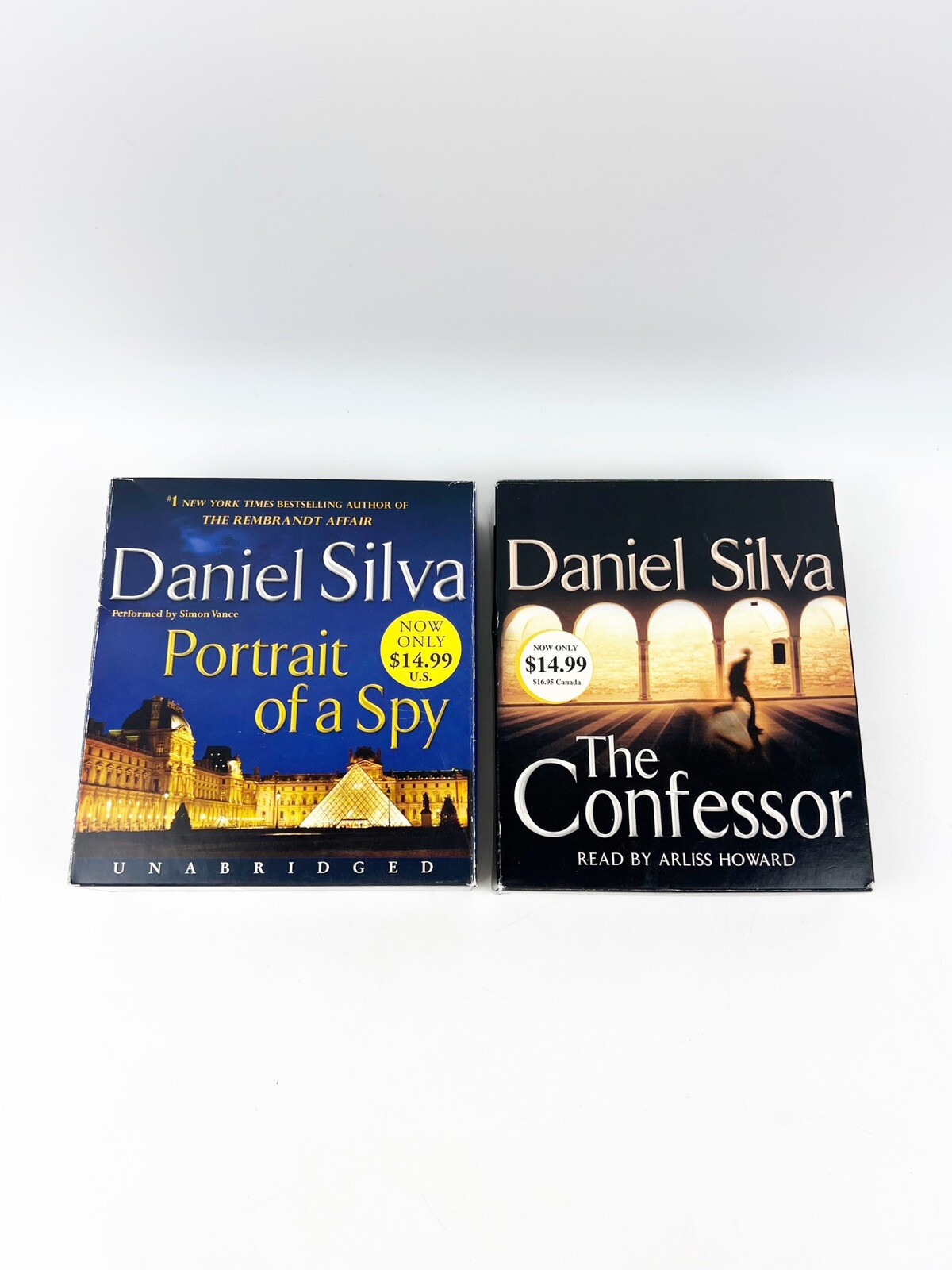 Daniel Silva Portrait of a Spy & The Confessor Unabridged Audiobook CD Lot of 2