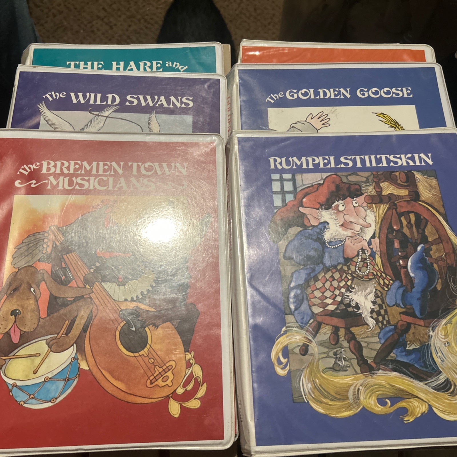 Lot Of 6 Troll Read Along Books & Tapes — Vtg Fairytales — Rumpelstiltskin