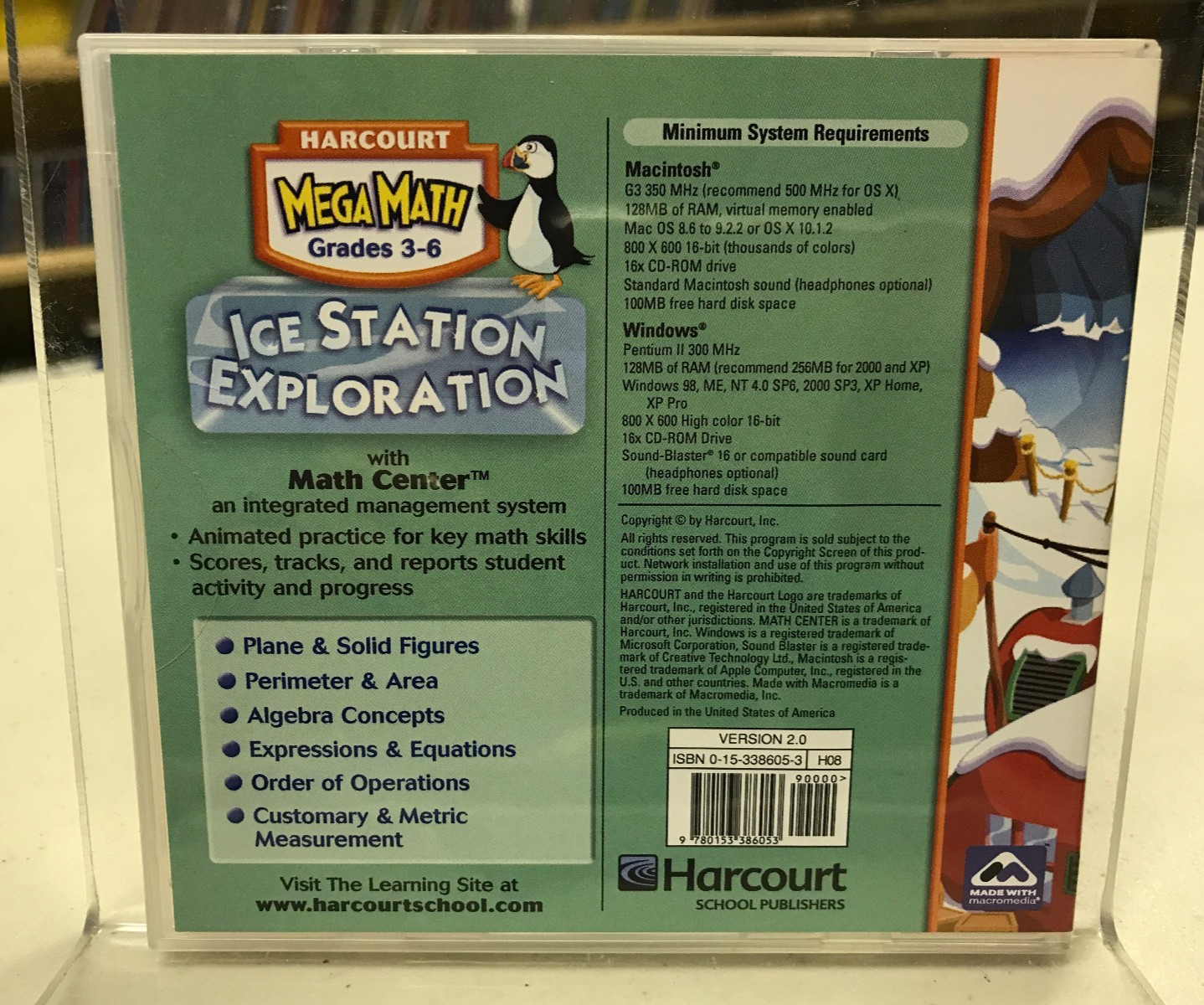 MEGA MATH CD-ROM Game Lot of 3 — Grades 3-6 Numbers, Fractions + more NEW