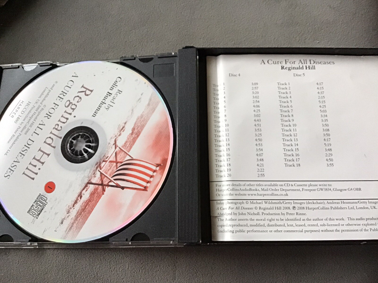 Reginald Hill.A cure for all diseases.Audio book 5 disc Audio cd.