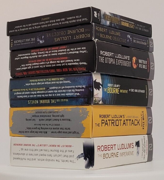 6 Robert Ludlum’s Jason Bourne Audio Books CD Bourne Legacy Objective Initiative