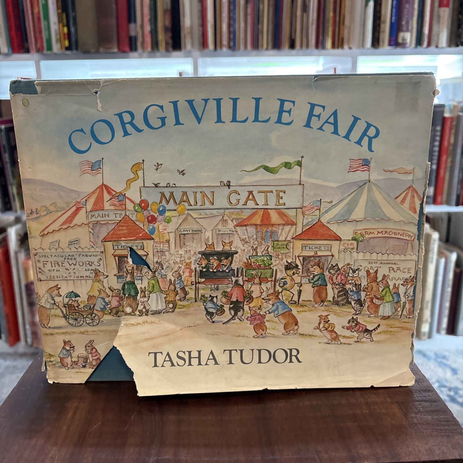 Corgiville Fair by Tasha Tudor 1971 HC/DJ 1ST Printing Thomas Y. Crowell Company