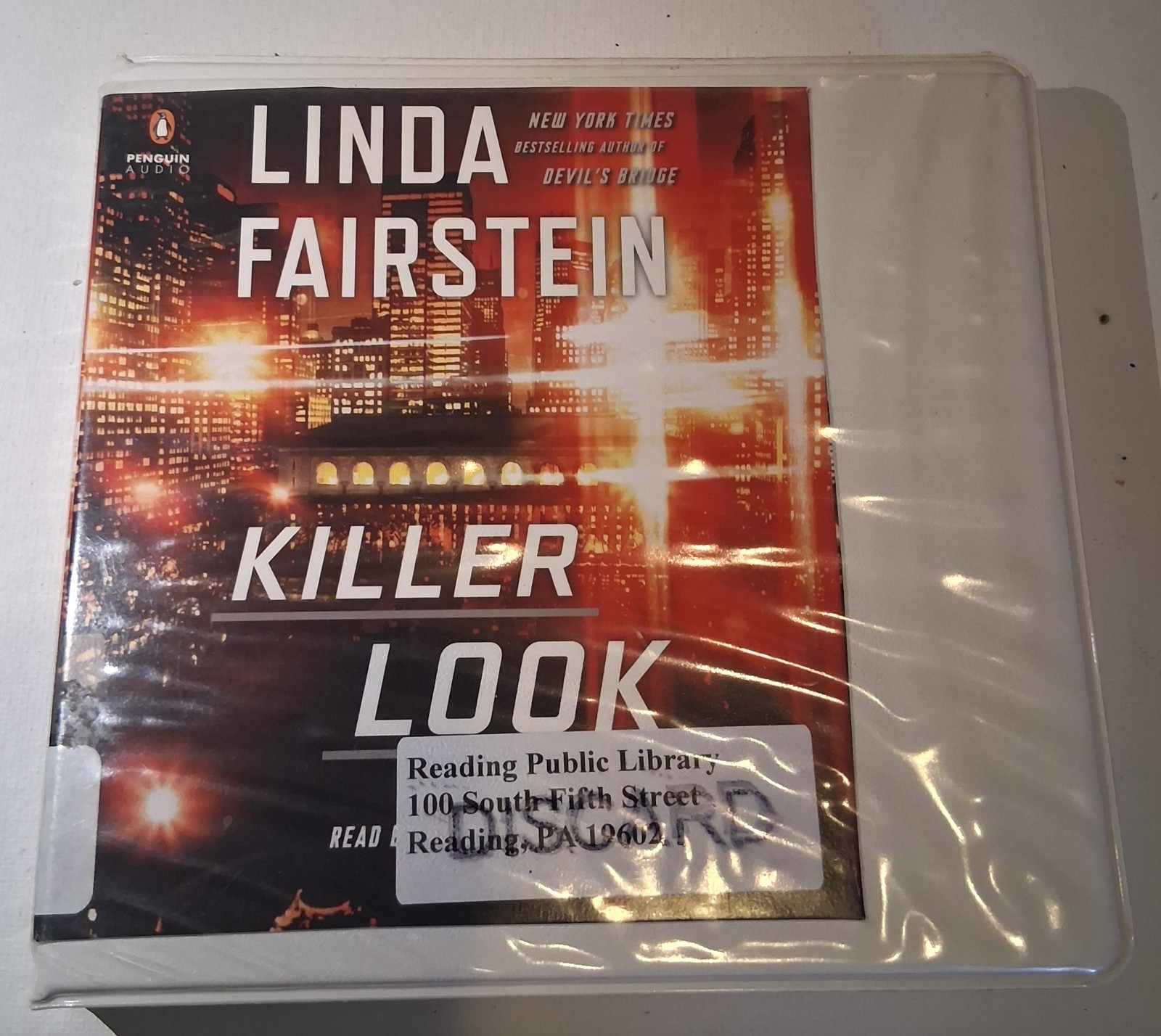 Audiobook CDs byvLinda Fairstein («Killer Look») Library Discard Very Good