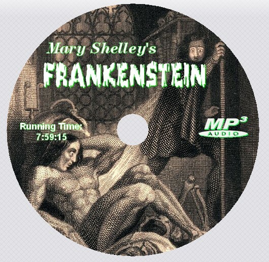 FRANKENSTEIN, Mary Shelley Audio Book MP3 CD