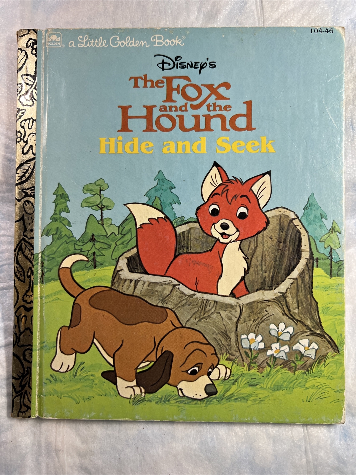 Vintage A Little Golden Book Disney’s Fox & The Hound Hide & Seek 1981 #1546