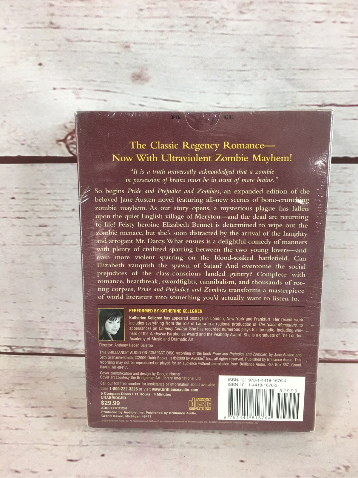 Quirk Classic: Pride and Prejudice and Zombies 1 by Seth Grahame-Smith (2009, CD