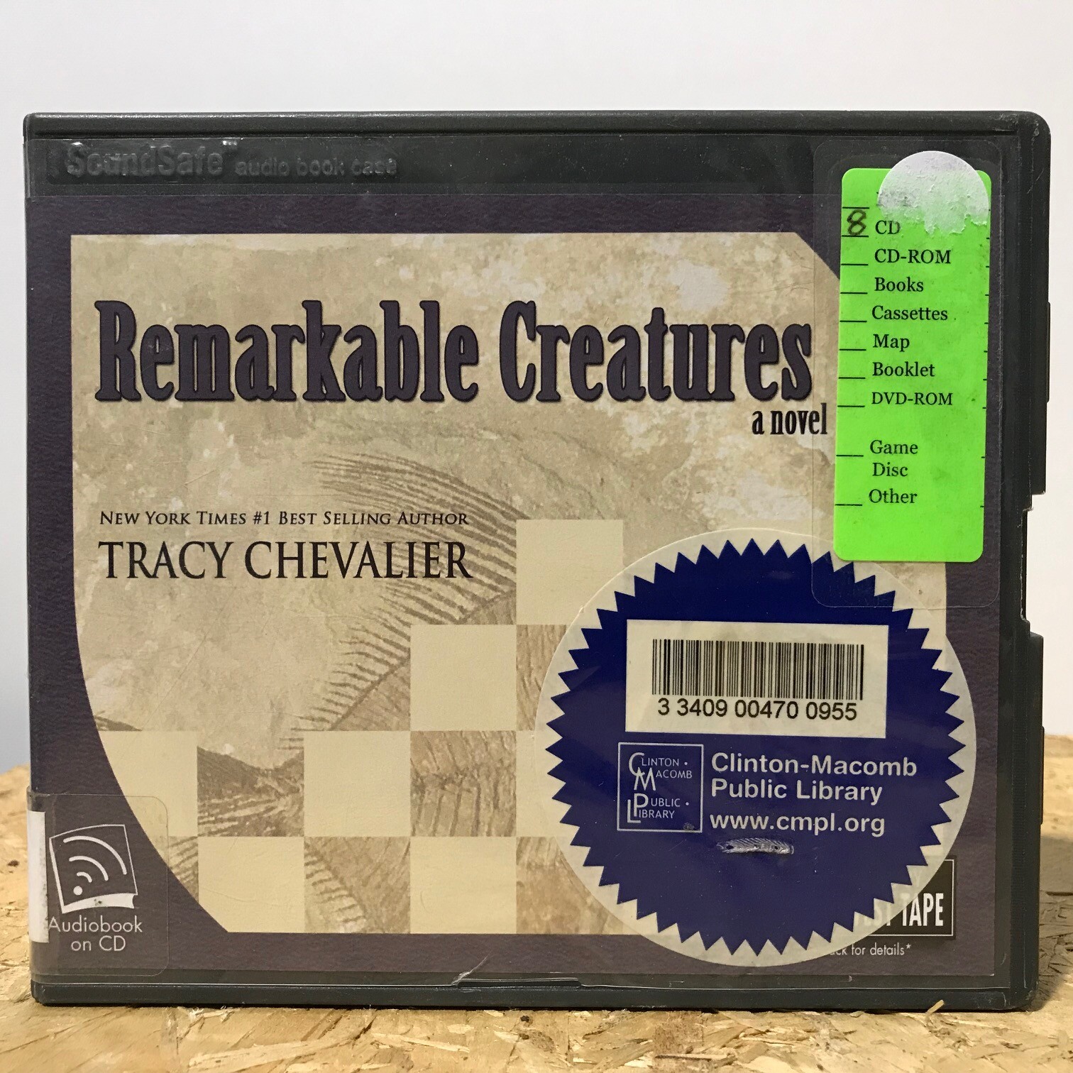 Remarkable Creatures by Tracy Chevalier Ex Library 8 CD Unabridged Audiobook