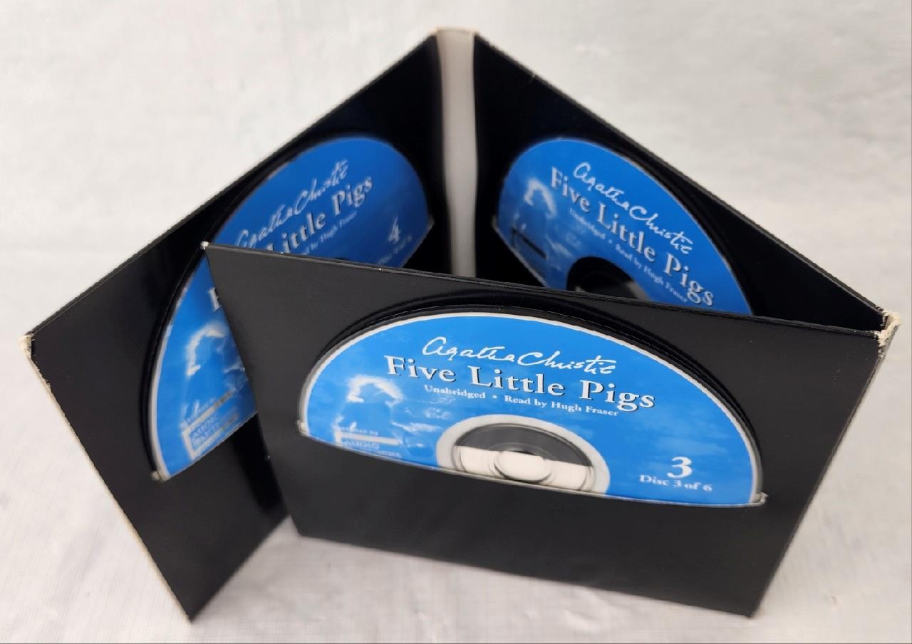 Five Little Pigs by Agatha Christie Audio Book 6-CD Set