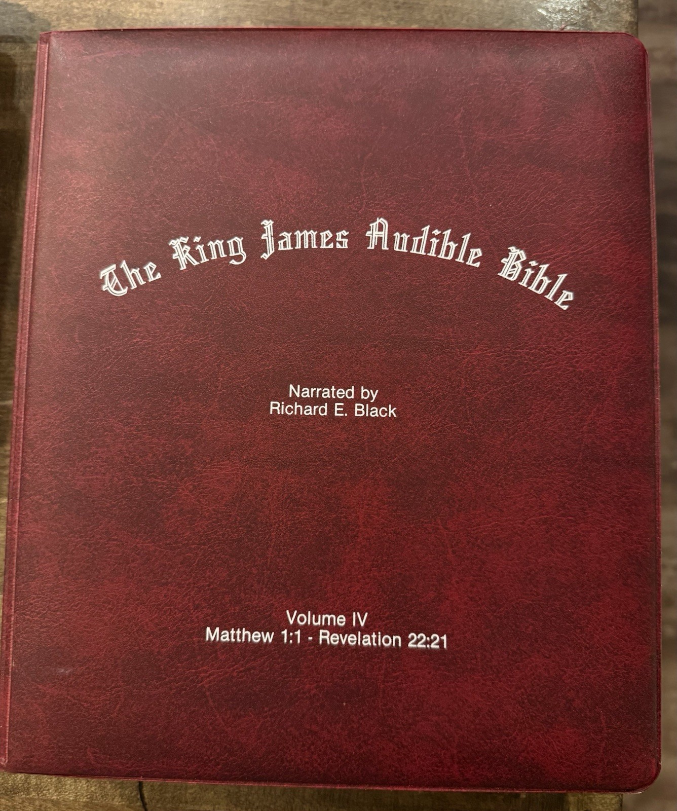 King James Version Audible Bible Cassette Tapes Richard Black 64 COMPLETE 4 VOLS