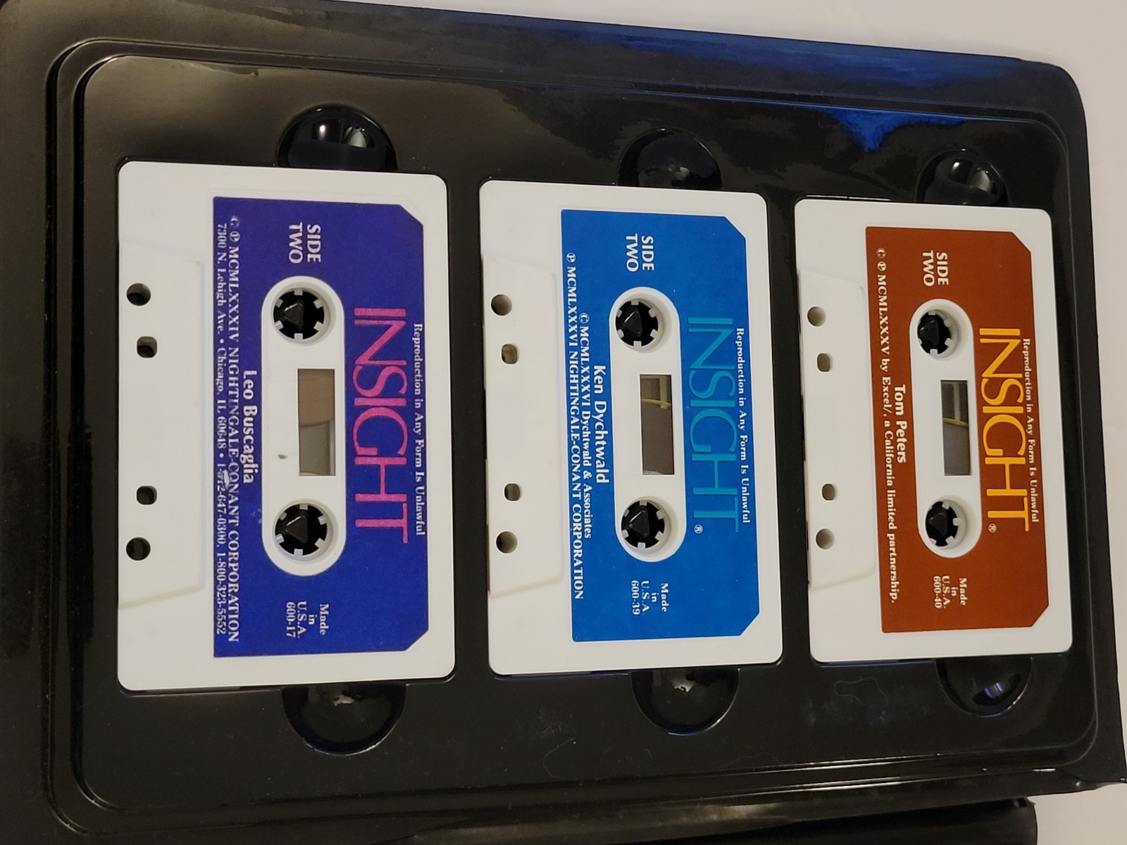 (28) Insight Tapes, Earl Nightingale-Conant, Cassettes, Books Clamshell