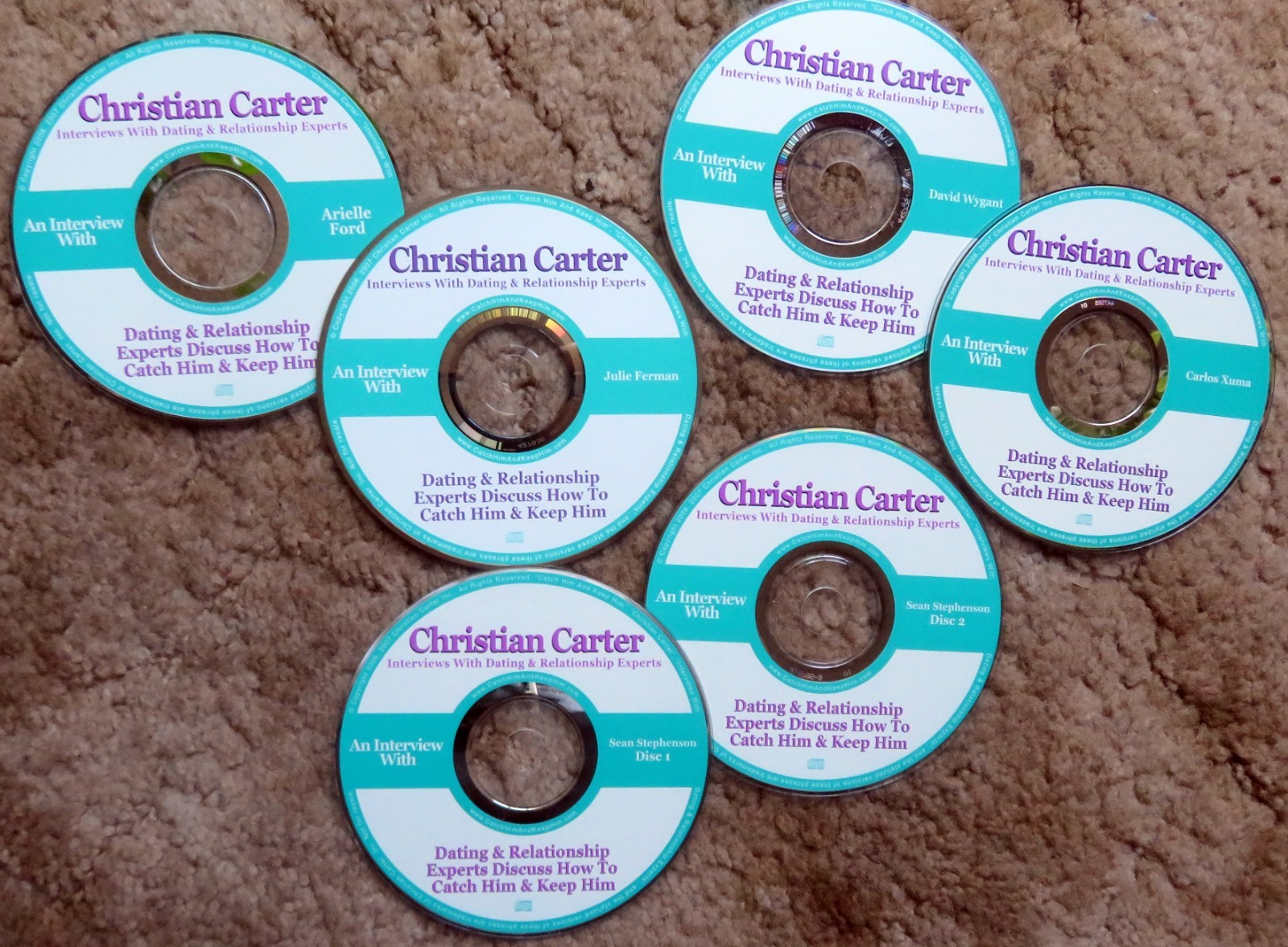 CHRISTIAN CARTER — Six (6) CDs — Dating & Relationship Expert Interviews