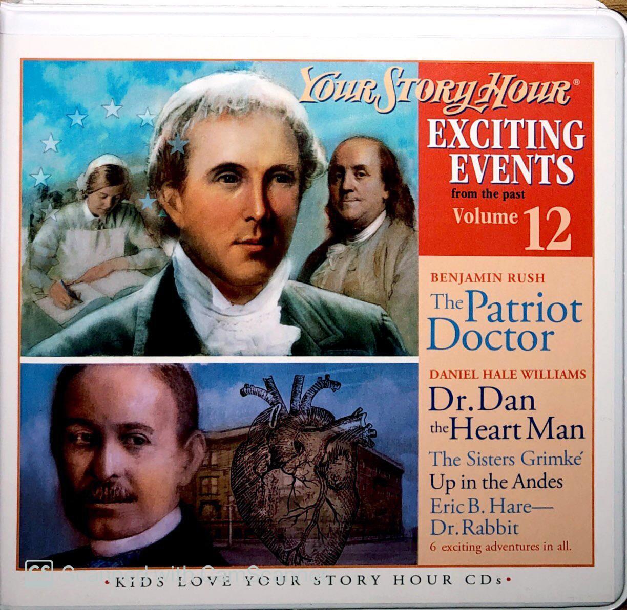 New YOUR STORY HOUR EXCITING EVENTS Volume 12 3-CD Audio Series Set Homeschool