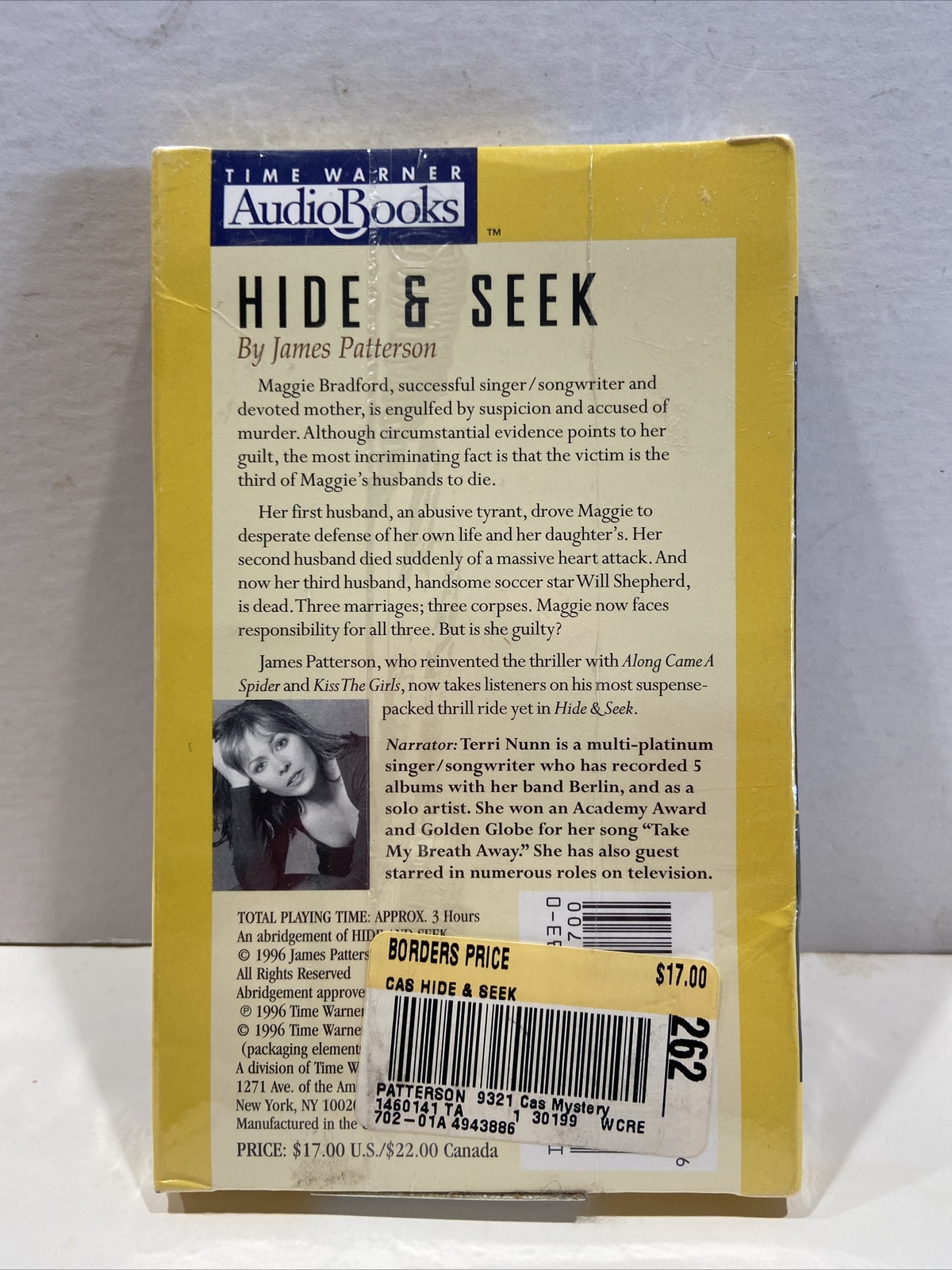 Hide and Seek by James Patterson (1996, Cassette, Abridged) Sealed