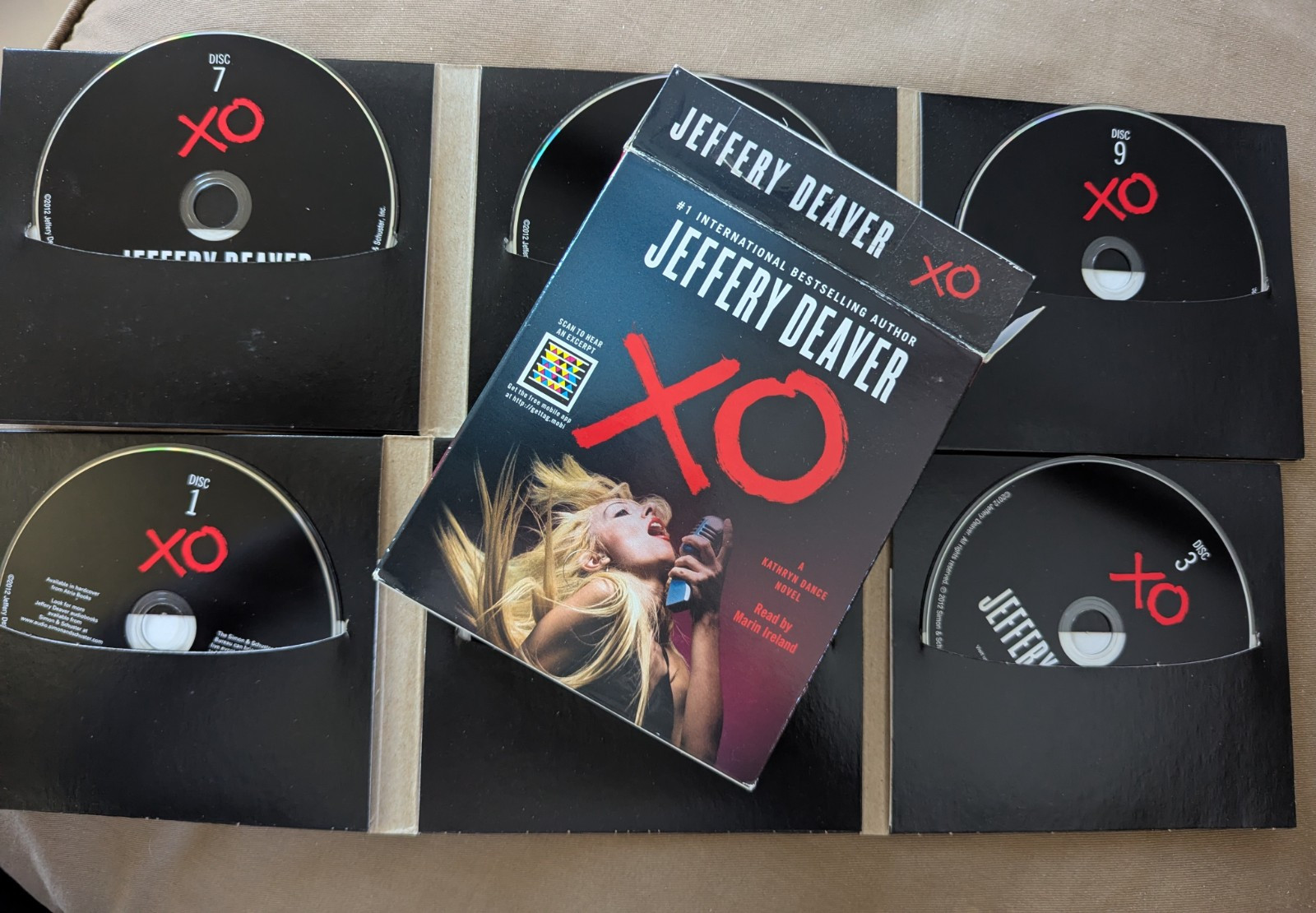 XO by Jeffery Deaver (11 CD Audio Unabridged) Kathryn Dance Novel Marin Ireland