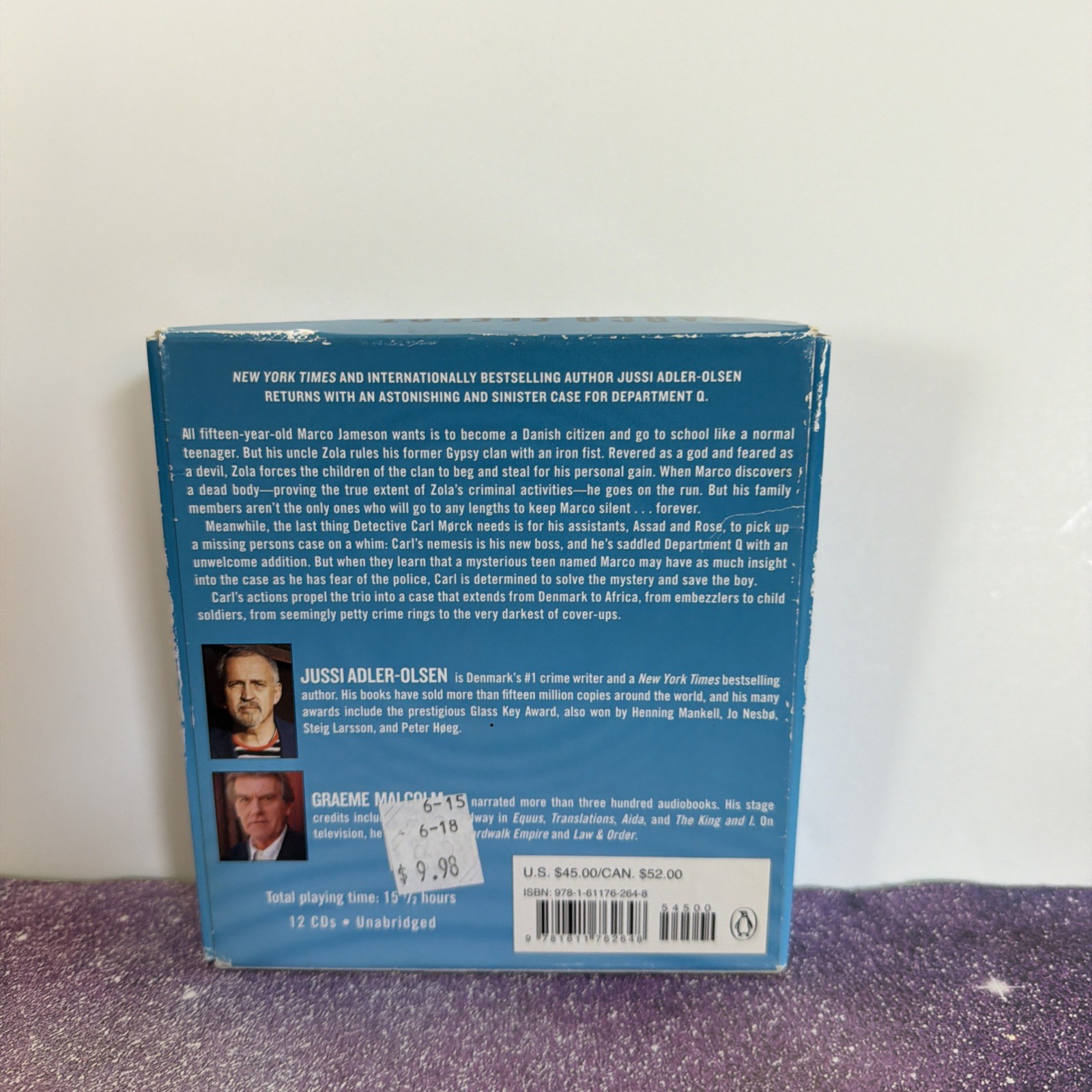 The Marco Effect A Department Q Novel by Adler-Olsen Jussi 12 Compact Disc