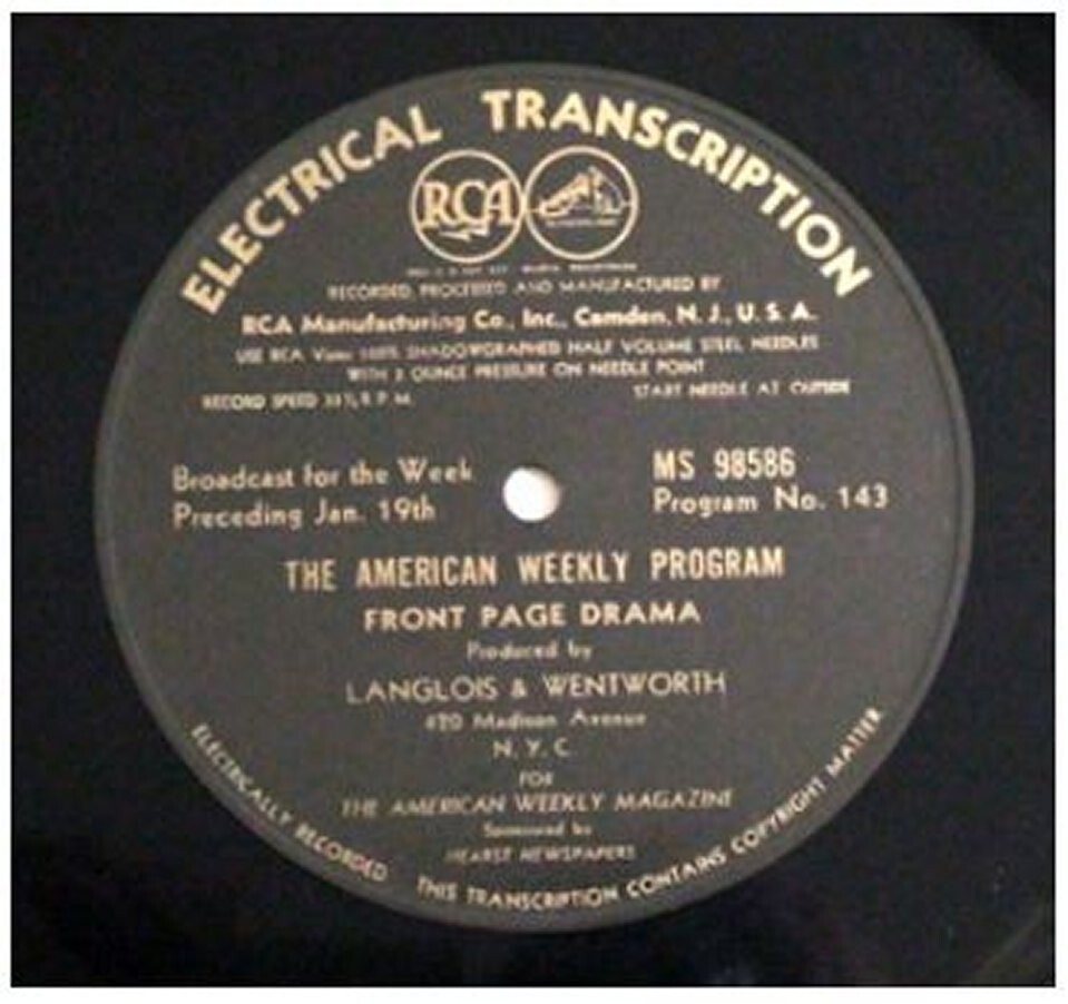 FRONT PAGE DRAMA Old Radio 325 Select Radio Shows OTR MP3 On USB Flash Drive