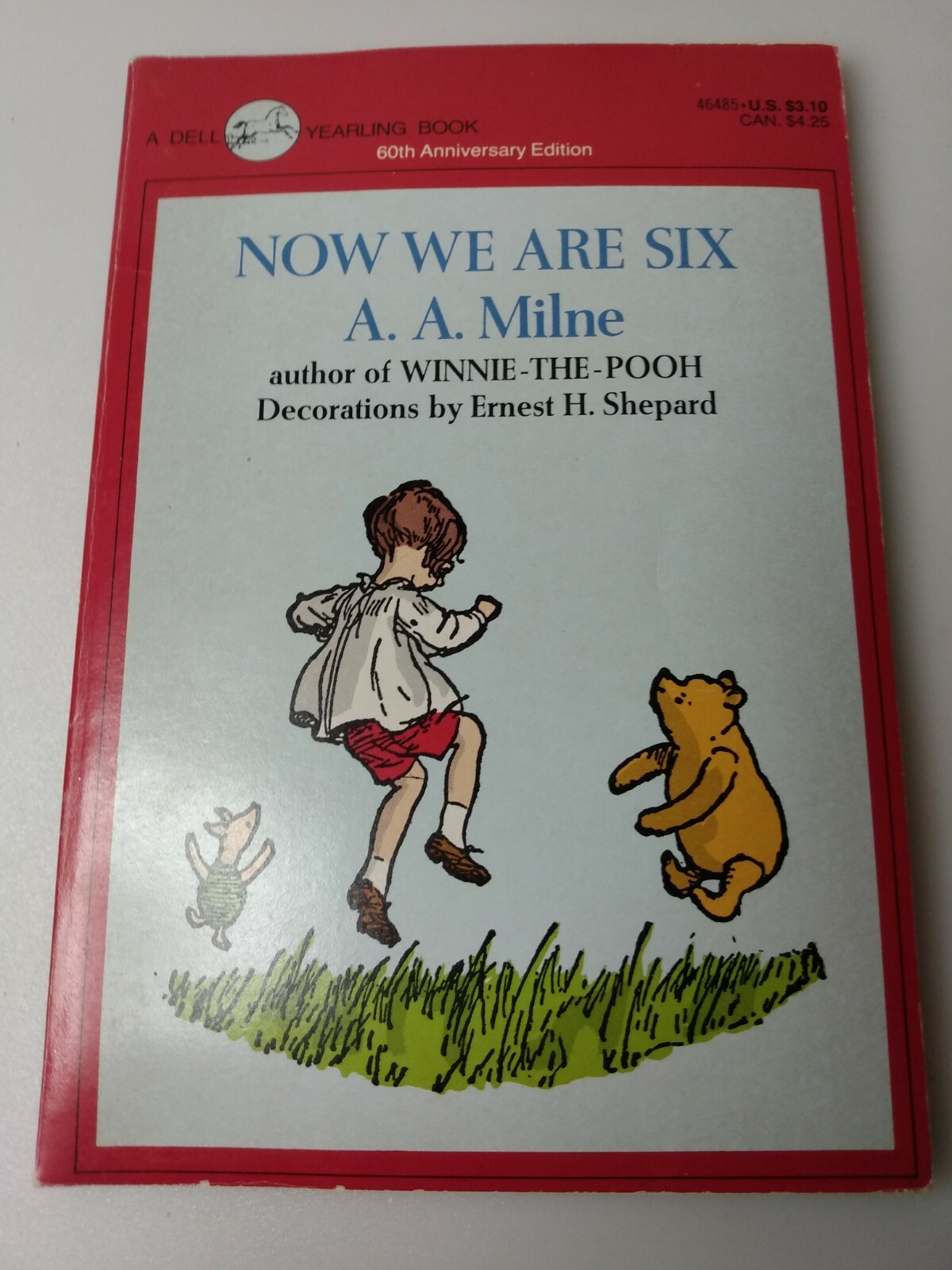 Now We Are Six A A Milne Winnie the Pooh Dell Yearling Paperback Book 1970