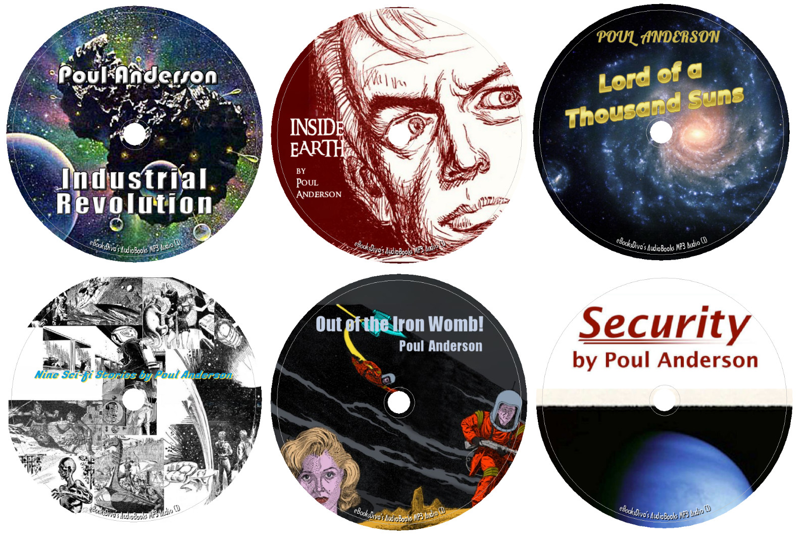 Poul William Anderson Collection 15 Science Fiction Audiobooks in 15 Audio CDs