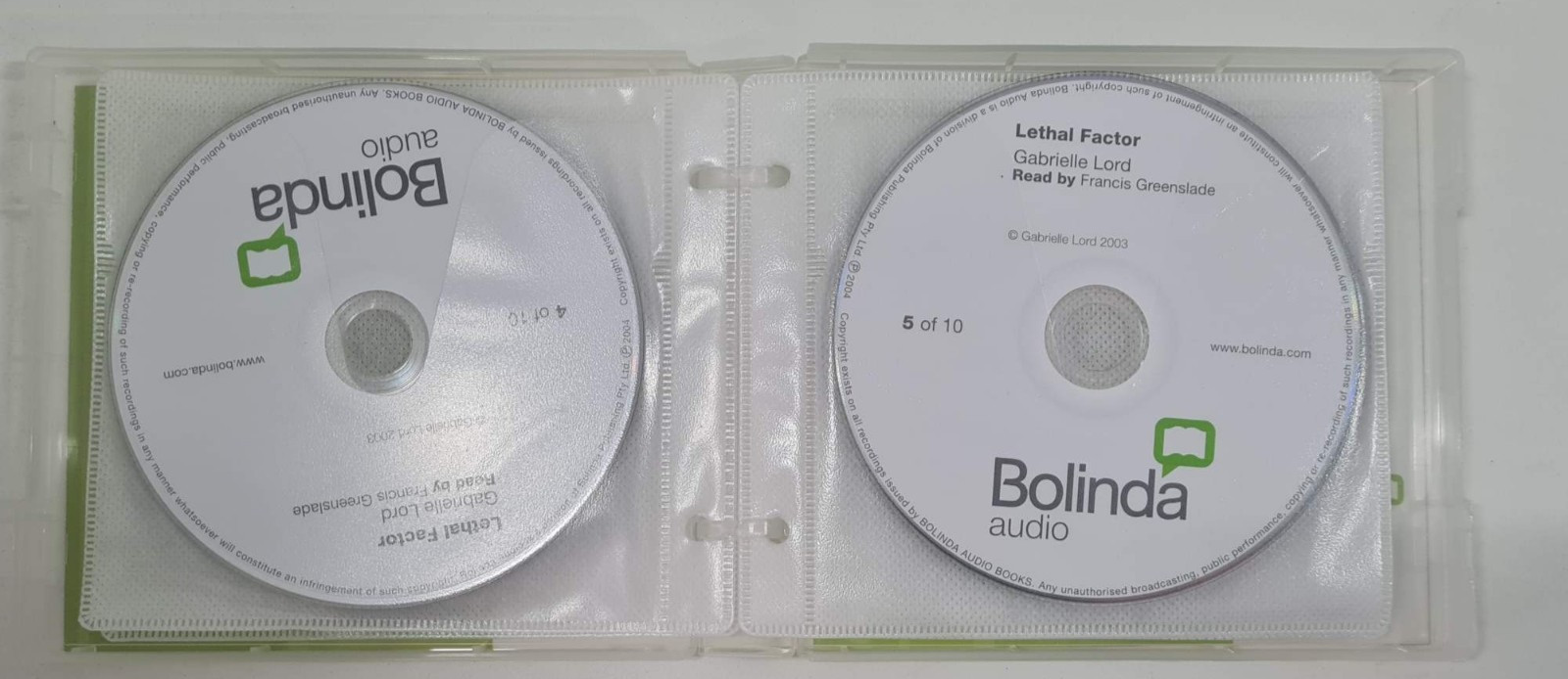 Lethal Factor by Gabrielle Lord audiobook 10 x Audio CDs Jack McCain #2