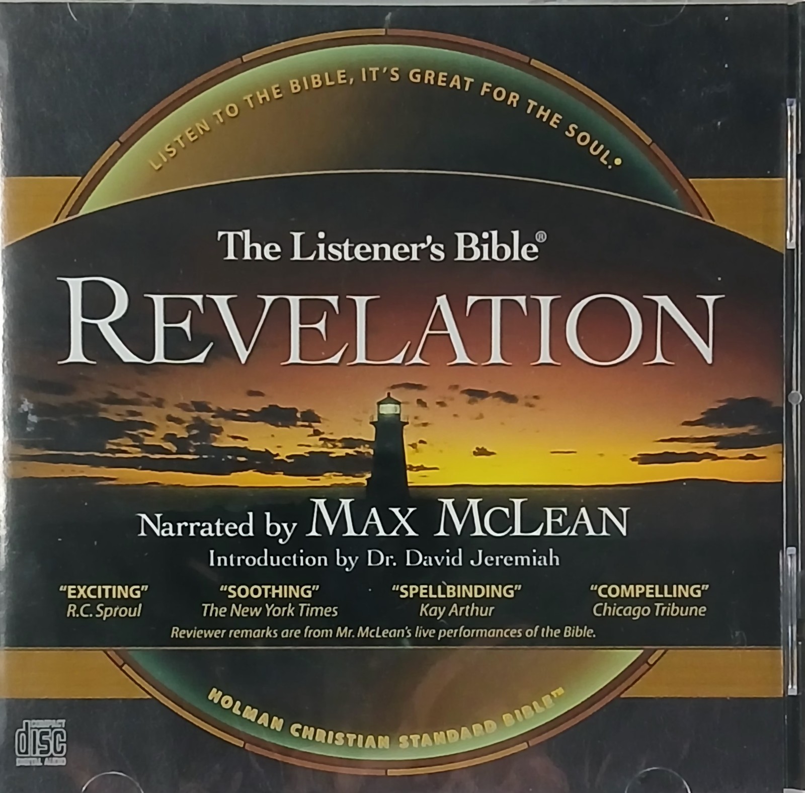 REVELATION ~ Narrated by Max McLean ~ Audio CD ~THE LISTENER’S BIBLE~NEW~ SEALED